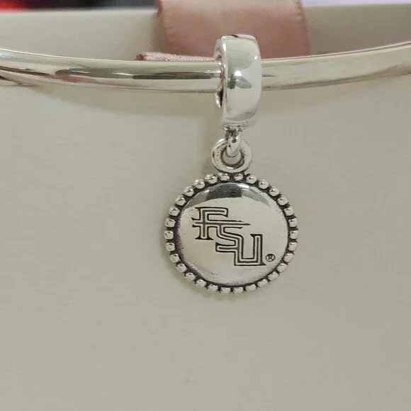 Pandora Florida State Seminoles Dangle Charm S925 Silver with box - Picture 7 of 7